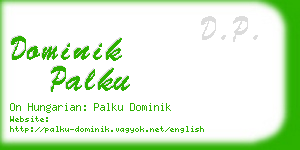 dominik palku business card